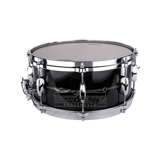 Used Tama Star Maple Snare Drum 14x6.5 Piano Black - Drum Center Of Portsmouth