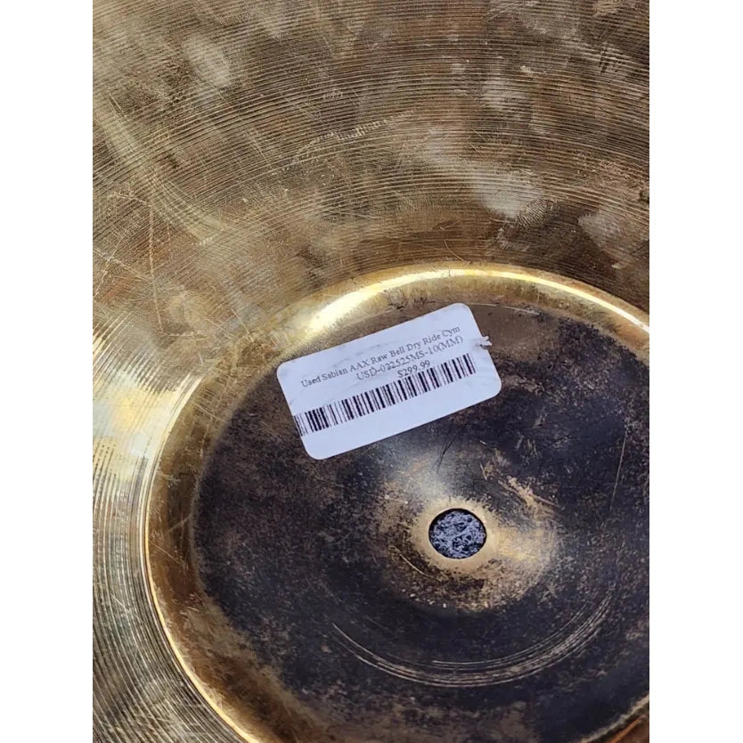 Used Sabian AAX Raw Bell Dry Ride Cymbal 21" - Good - Drum Center Of Portsmouth
