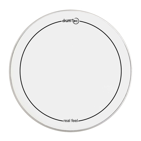 Drum-Tec Mesh Head Real Feel 8" White w/Black Belt - Drum Center Of Portsmouth