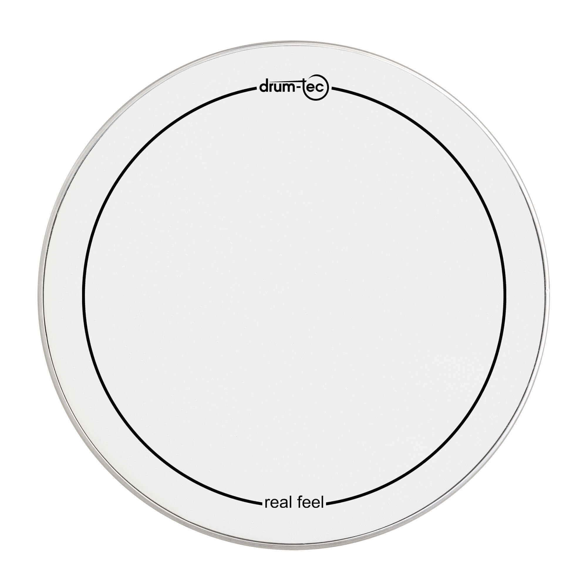 Drum-Tec Mesh Head Real Feel 22"BD White w/Black Belt - Drum Center Of Portsmouth