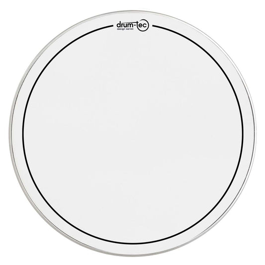 Drum-Tec Mesh Head Design 18"BD White w/Black Belt - Drum Center Of Portsmouth