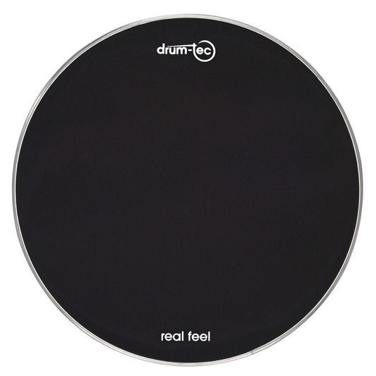 Drum-Tec Mesh Head Real Feel 24"BD Black - Drum Center Of Portsmouth