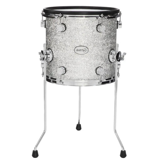 Drum-Tec Diabolo 3 E-Floor Tom 13x12 Silver Sparkle - Drum Center Of Portsmouth