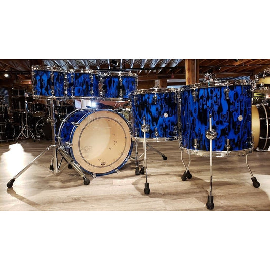 Sonor SQ2 Vintage Maple 6pc 22/8/10/12/14/16 Drum Set - Blue Tribal