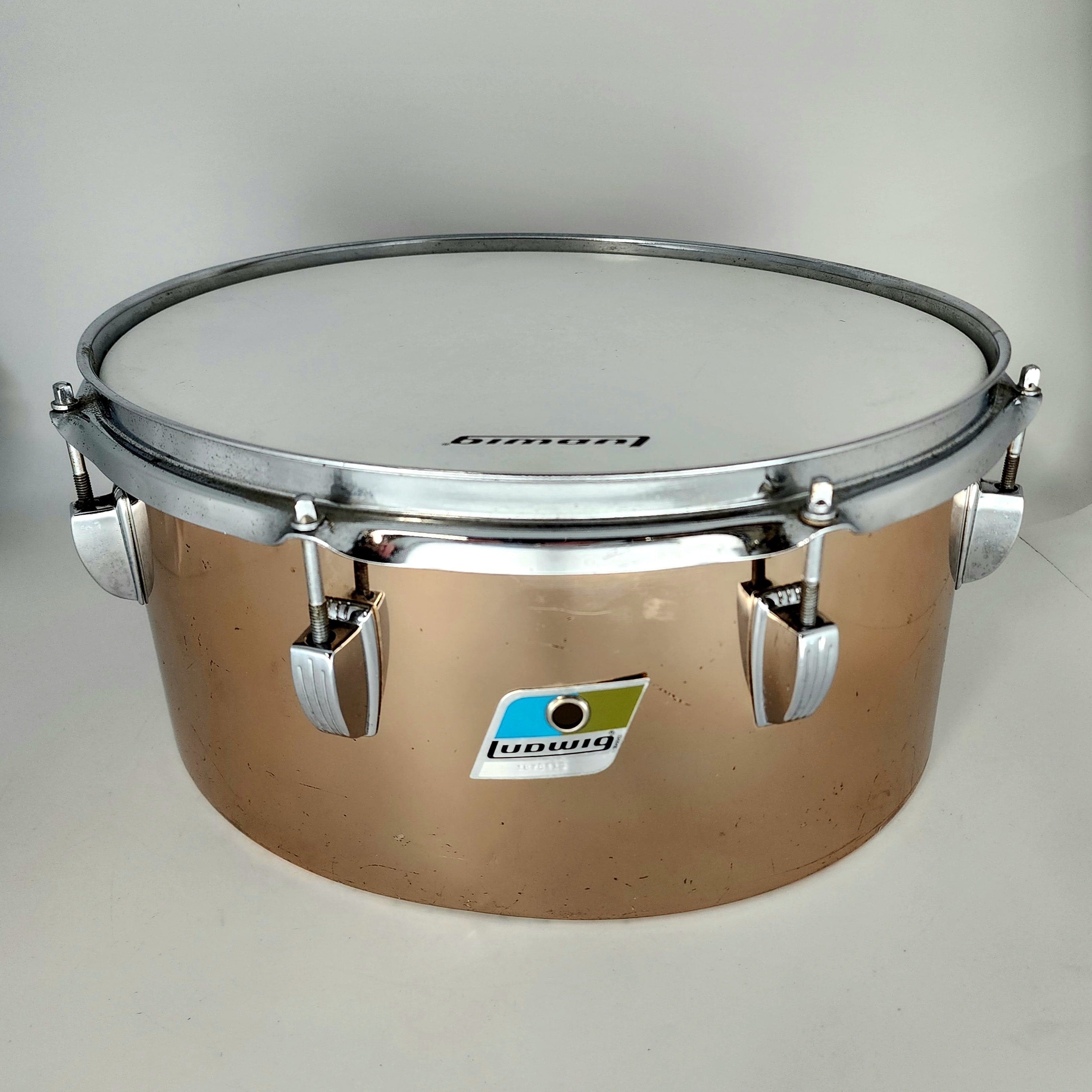 Used Vintage Ludwig Timbale 14x6.5 Copper