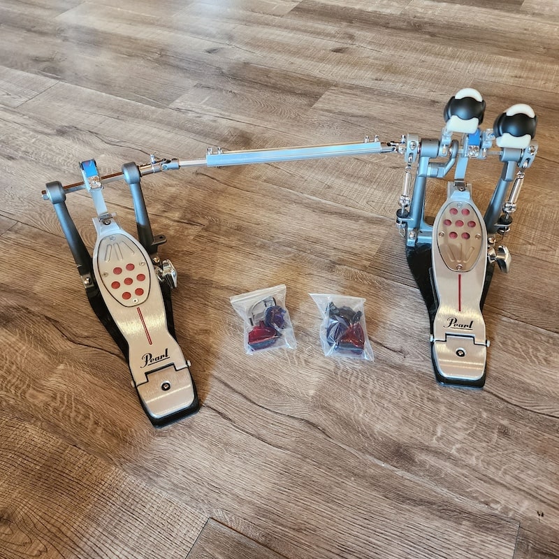 Used Pearl Eliminator Redline Strap Drive Double Bass Drum Pedal - Drum Center Of Portsmouth