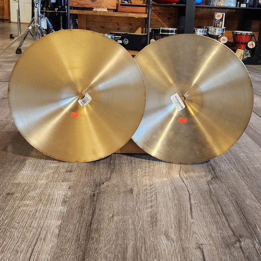 Used Zildjian A New Beat Hi Hat Cymbals 15" - Drum Center Of Portsmouth