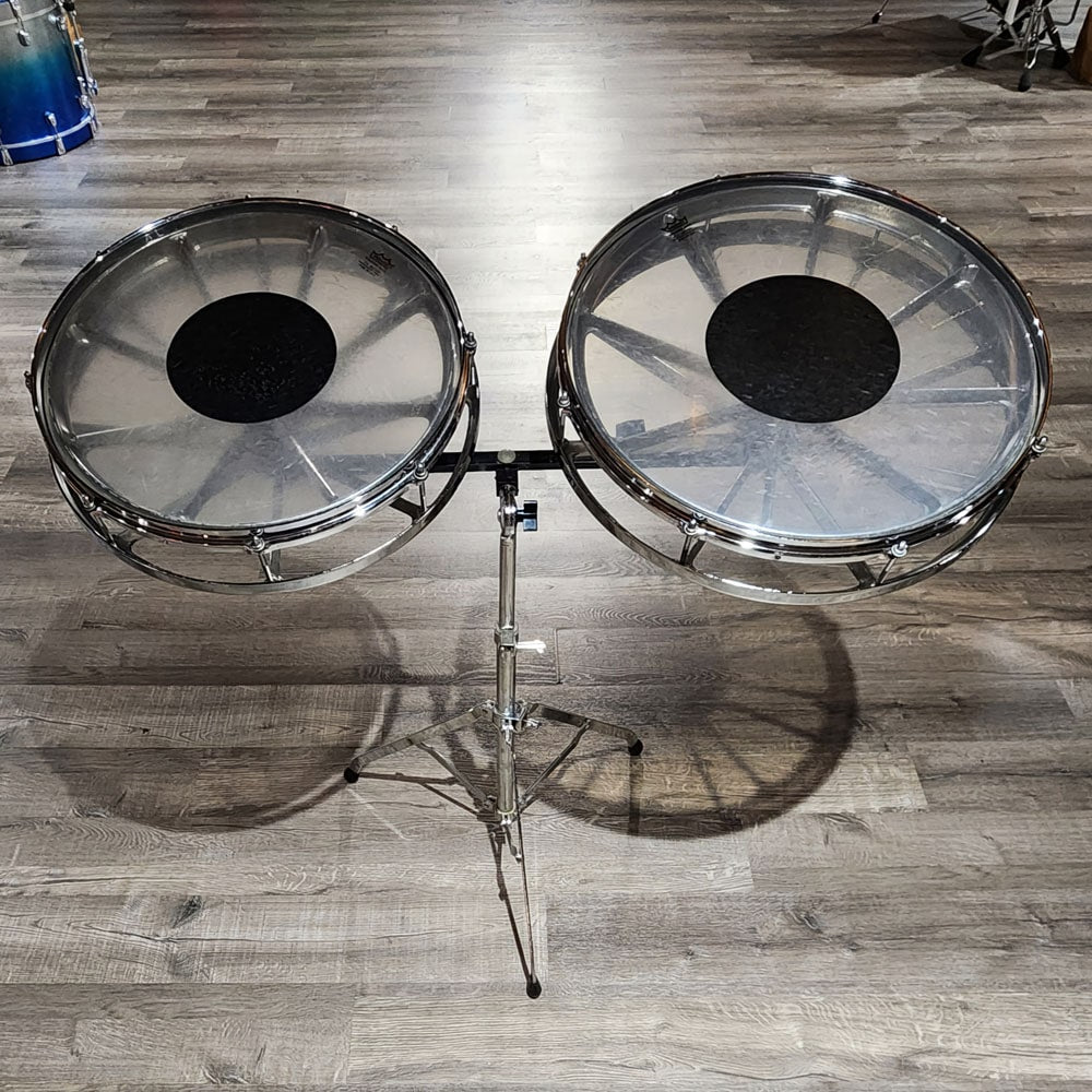 Used Vintage Remo Roto Tom 7pc Set w/Stands & Cases - Drum Center Of Portsmouth