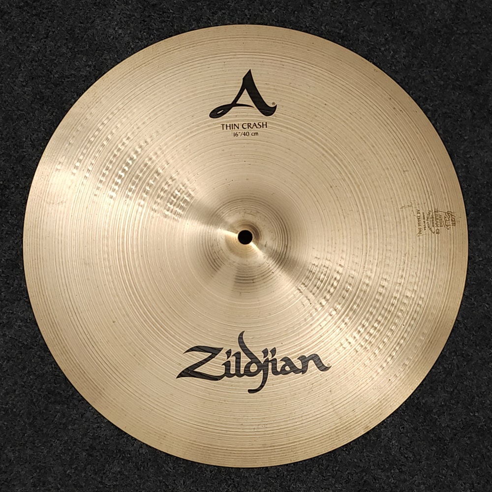 Used Zildjian A Thin Crash Cymbal 16" - Drum Center Of Portsmouth