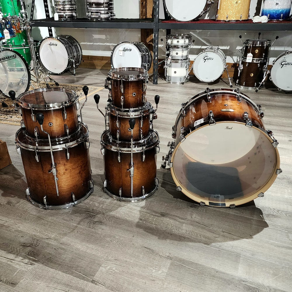 Used Pearl Session Studio Select 6pc Drum Set Gloss Barnwood Brown - Drum Center Of Portsmouth