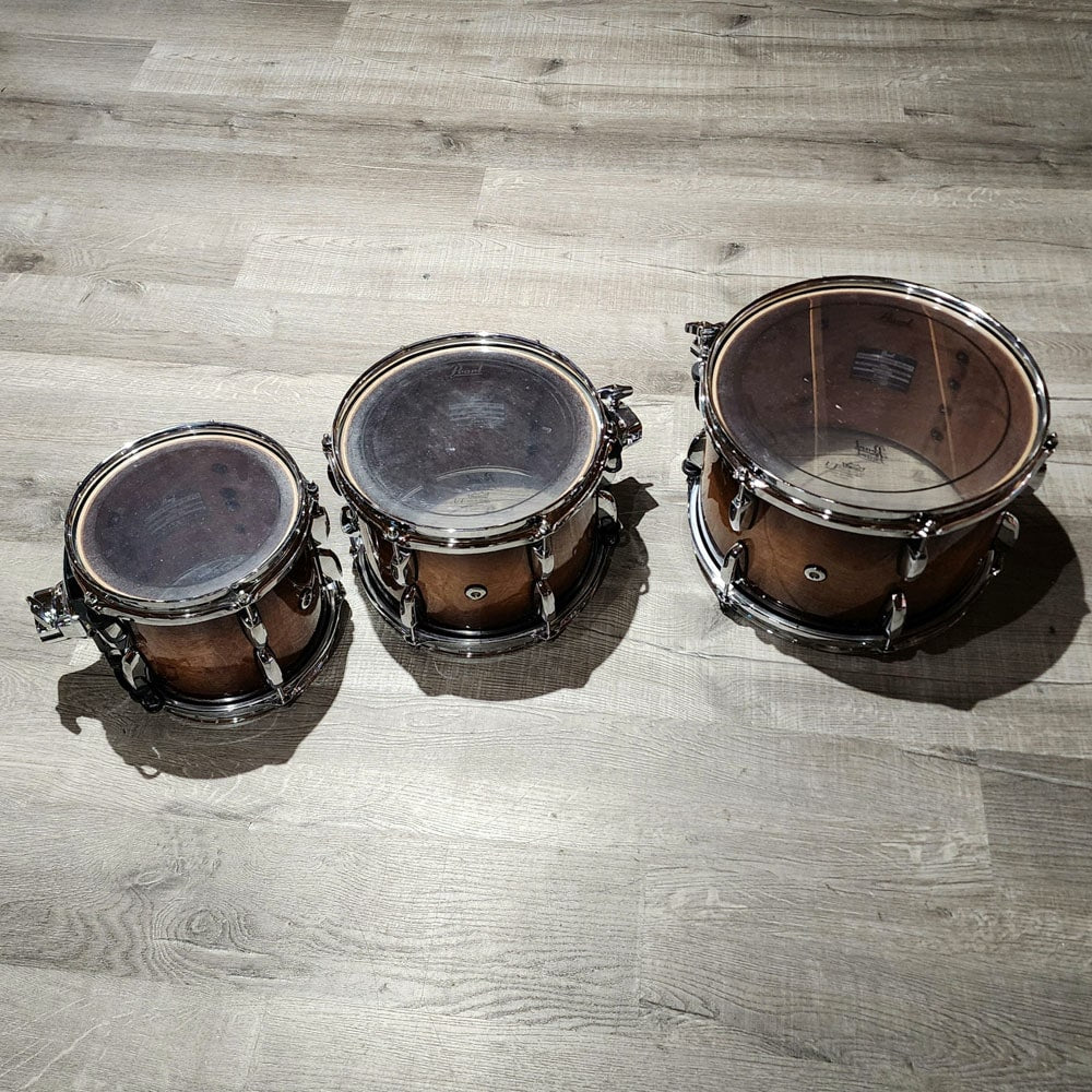 Used Pearl Session Studio Select 6pc Drum Set Gloss Barnwood Brown - Drum Center Of Portsmouth