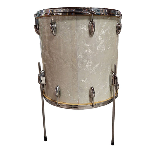 Used Vintage Slingerland '60s Floor Tom 16x16 Marine Pearl - Drum Center Of Portsmouth
