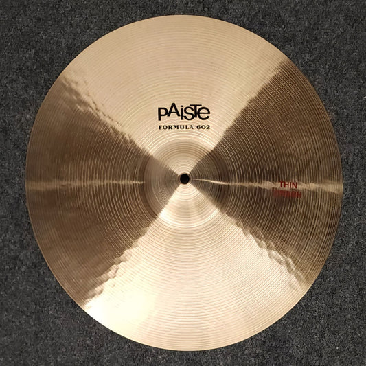 Used Paiste 602 Thin Crash Cymbal 17" - Drum Center Of Portsmouth