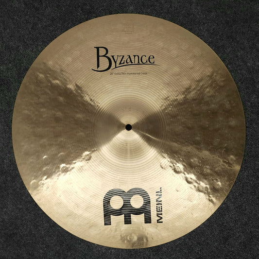 Used Meinl Byzance Extra Thin Hammered Crash Cymbal 20" - Very Good - Drum Center Of Portsmouth