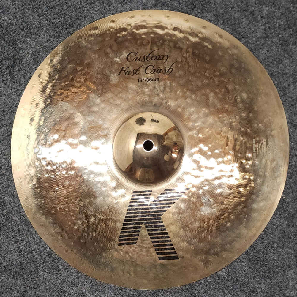 Used Zildjian K Custom Fast Crash Cymbal 14" - Excellent - Drum Center Of Portsmouth