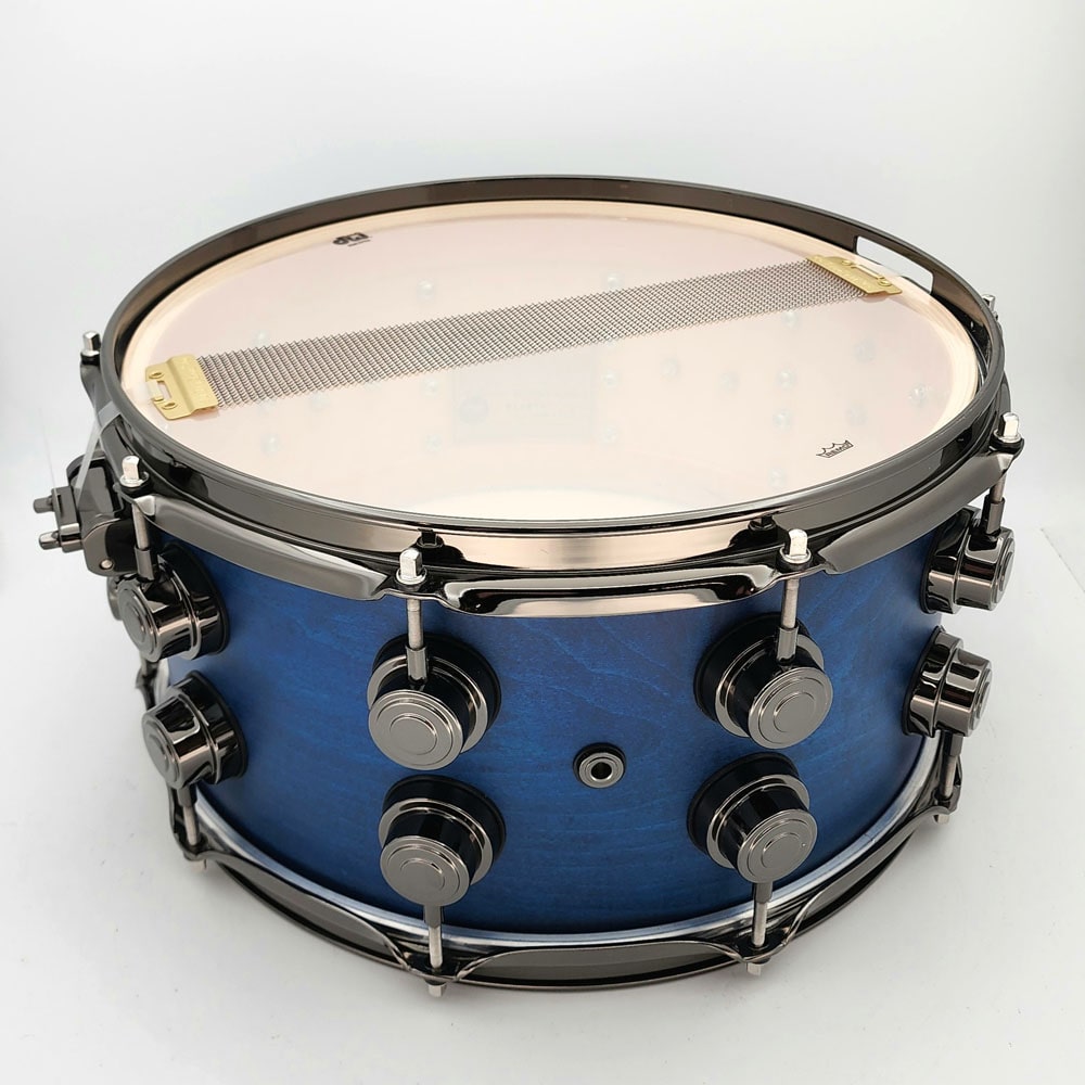 Used DW Collectors 14x7 Snare Drum Azure Oil w/Black Nickel Hardware - Excellent - Drum Center Of Portsmouth