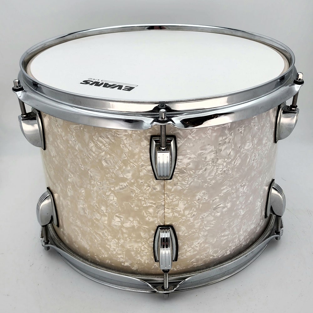 Used Ludwig Classic Maple Tom 13x9 White Marine Pearl - Good - Drum Center Of Portsmouth