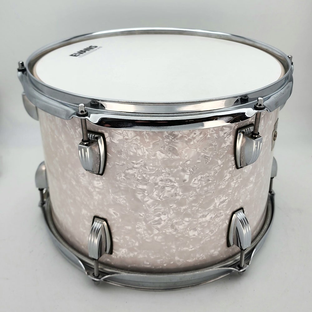 Used Ludwig Classic Maple Tom 13x9 White Marine Pearl - Good - Drum Center Of Portsmouth