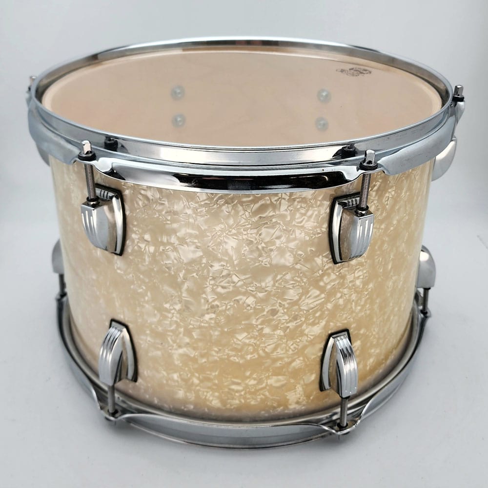 Used Ludwig Classic Maple Tom 13x9 White Marine Pearl - Good - Drum Center Of Portsmouth