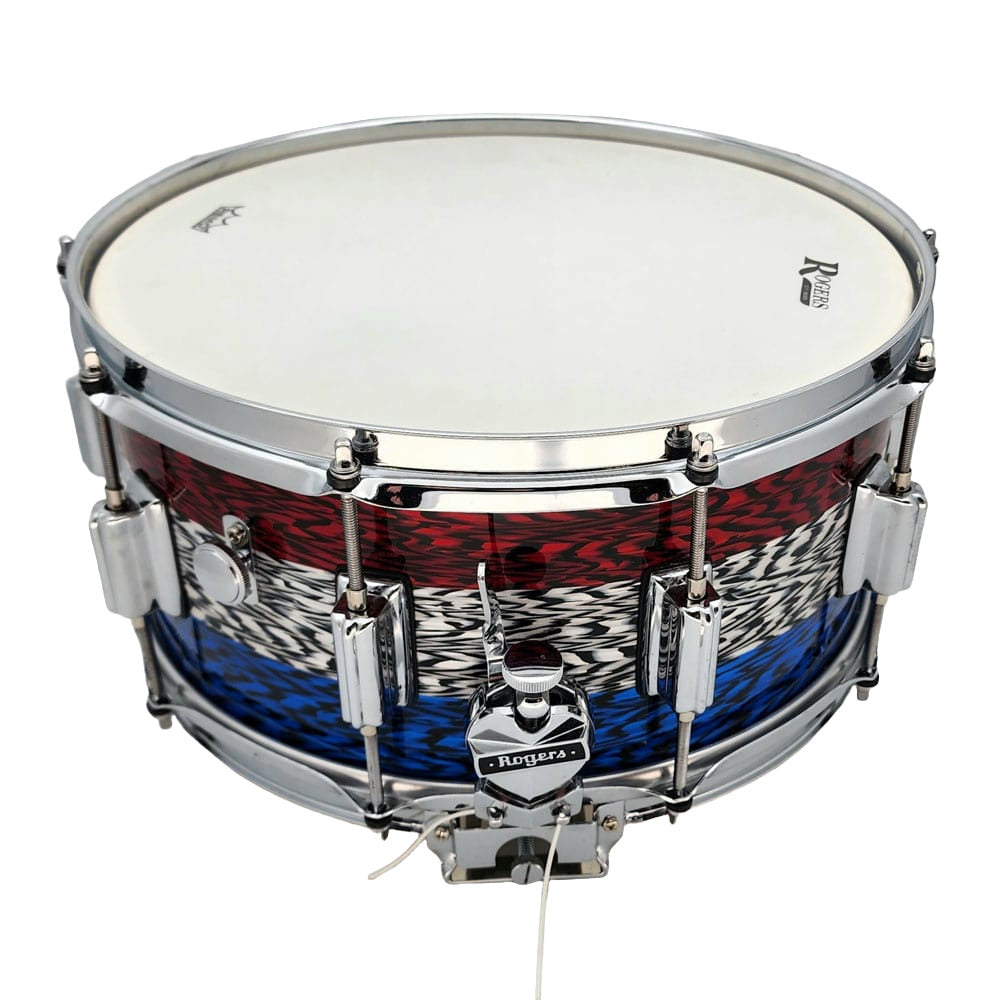 Used Rogers Dyna-Sonic Snare Drum 14x6.5 Patrionyx - Very Good - Drum Center Of Portsmouth