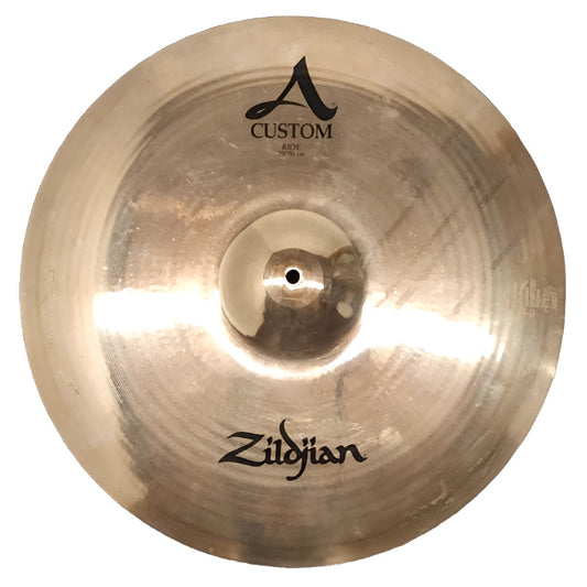 Used Zildjian A Custom Ride Cymbal 20" - Good - Drum Center Of Portsmouth