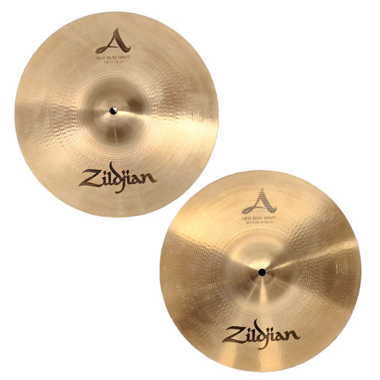 Used Zildjian A New Beat Hi Hat Cymbals 14" - Good - Drum Center Of Portsmouth