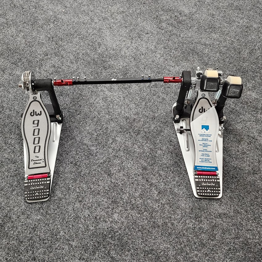 Used DW 9000 Double Bass Drum Pedal - Mint - Drum Center Of Portsmouth