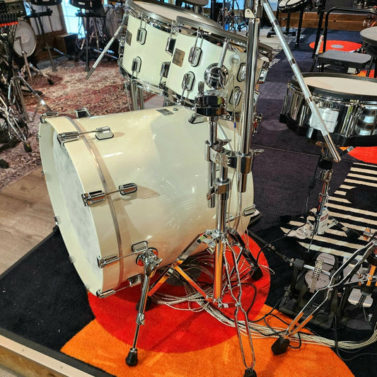 Used Roland VAD706 V-Drums Acoustic Design Electronic Drum Set w/DW Hardware Pack - White - Drum Center Of Portsmouth