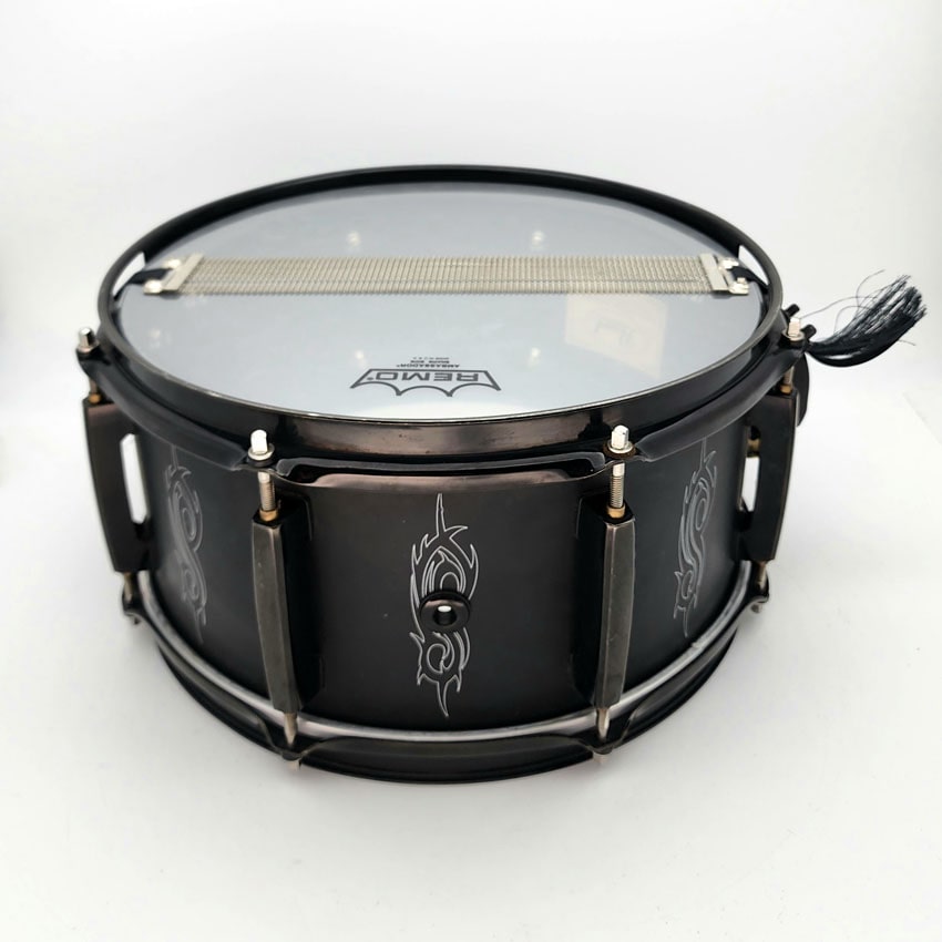 Used Pearl Joey Jordison Snare Drum 13x6.5 Matte Black - Fair - Drum Center Of Portsmouth