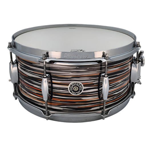 Used Gretsch Brooklyn Snare Drum 14x6.5 Burnt Orange Oyster - Very Good - Drum Center Of Portsmouth