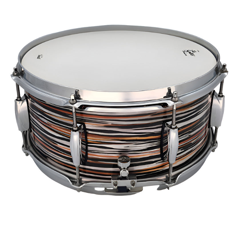 Used Gretsch Brooklyn Snare Drum 14x6.5 Burnt Orange Oyster - Very Good - Drum Center Of Portsmouth