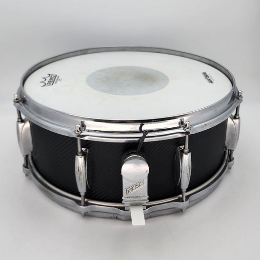 Used Vintage Gretsch USA Snare Drum 14x5.5 Carbon Fiber Wrap - Good - Drum Center Of Portsmouth