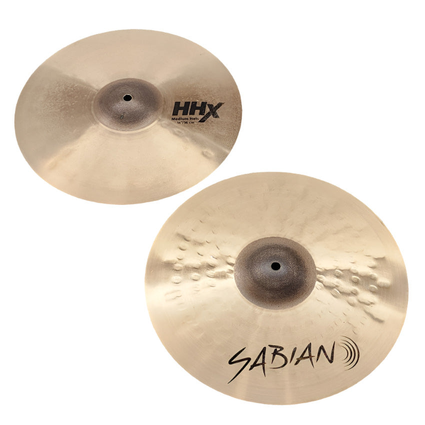 Used Sabian HHX Medium Hi Hat Cymbals 14" - Good - Drum Center Of Portsmouth