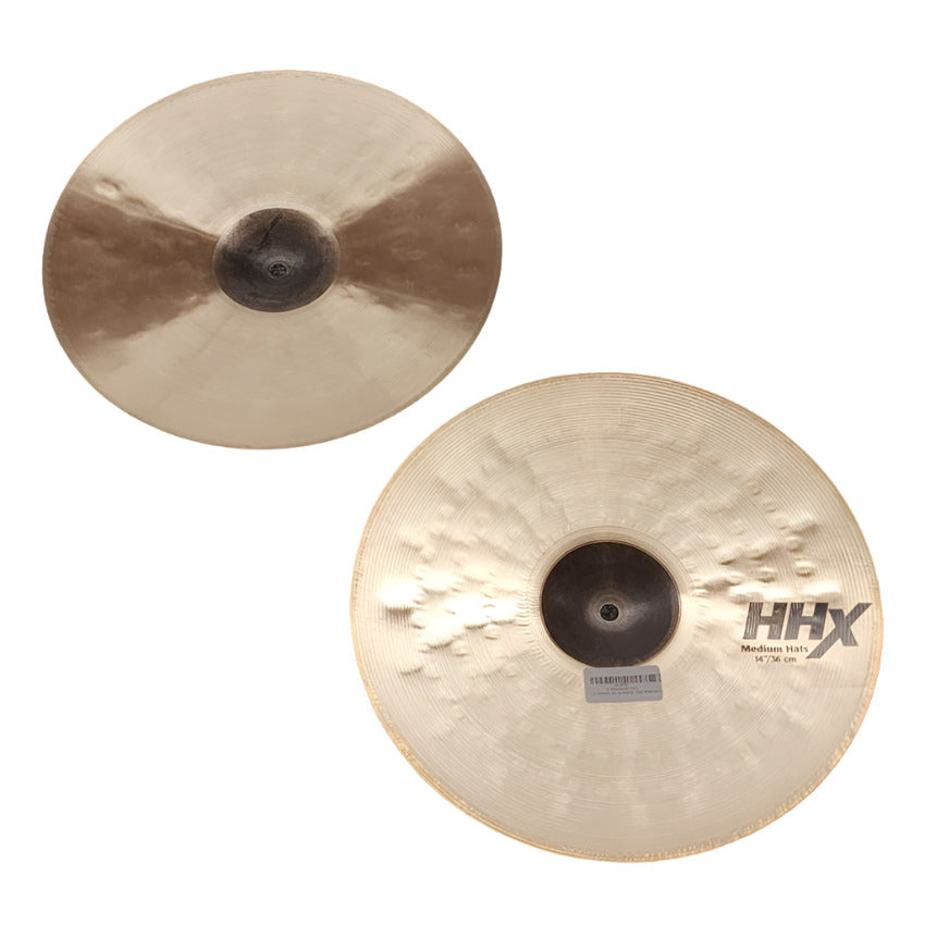 Used Sabian HHX Medium Hi Hat Cymbals 14" - Good - Drum Center Of Portsmouth