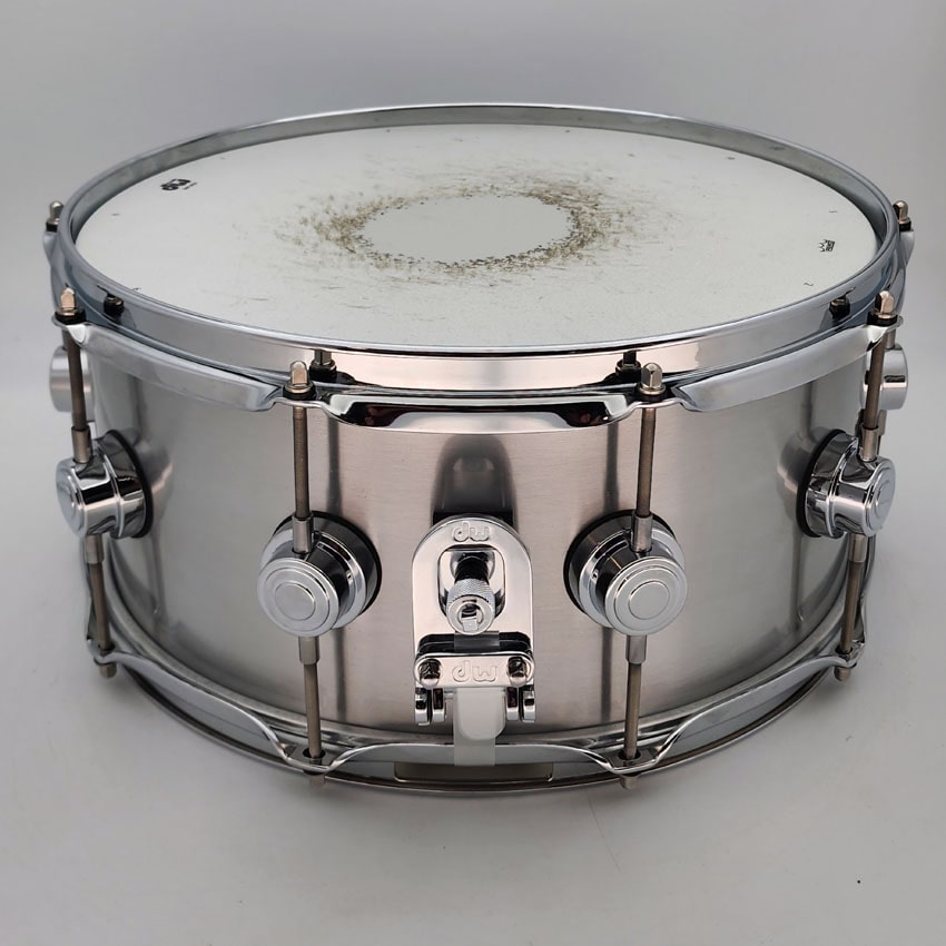 Used DW Collectors Thin Aluminum Snare Drum 14x6.5 - Very Good - Drum Center Of Portsmouth