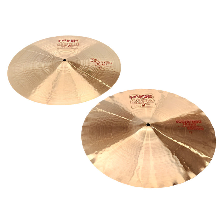 Used Paiste 2002 Sound Edge Hi Hat Cymbals 17" - Very Good - Drum Center Of Portsmouth