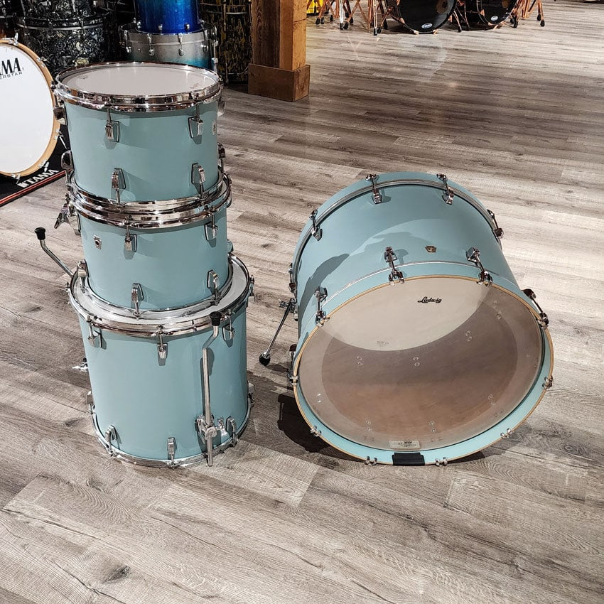 Used Ludwig Neusonic 4pc Drum Set Skyline Blue - Drum Center Of Portsmouth
