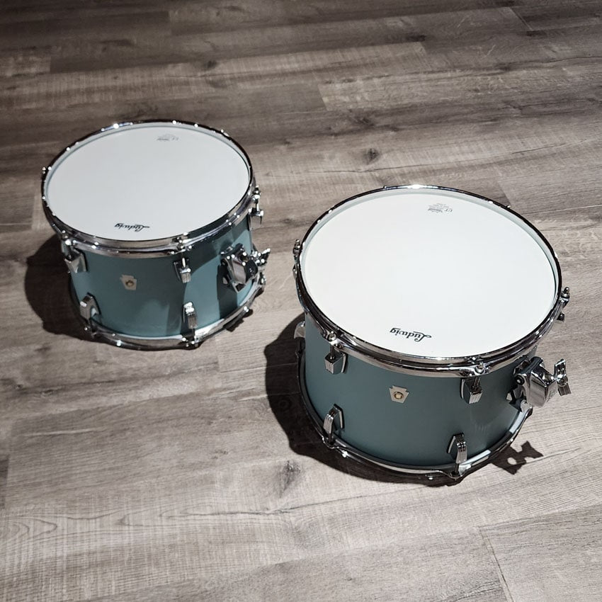 Used Ludwig Neusonic 4pc Drum Set Skyline Blue - Drum Center Of Portsmouth