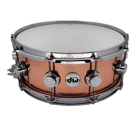 Used DW Collectors Copper Snare Drum 14x5.5 - Very Good - Drum Center Of Portsmouth