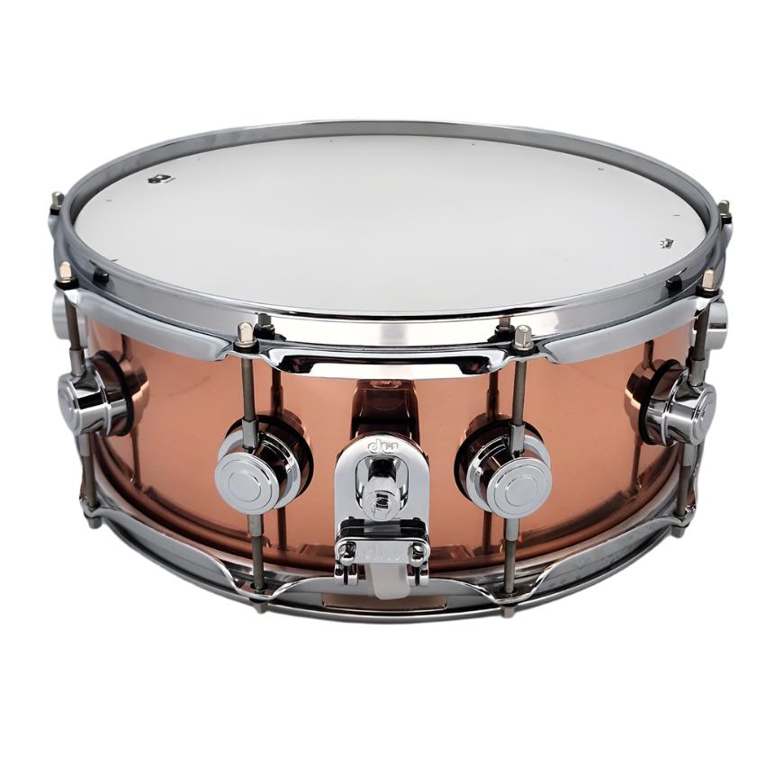 Used DW Collectors Copper Snare Drum 14x5.5 - Very Good - Drum Center Of Portsmouth