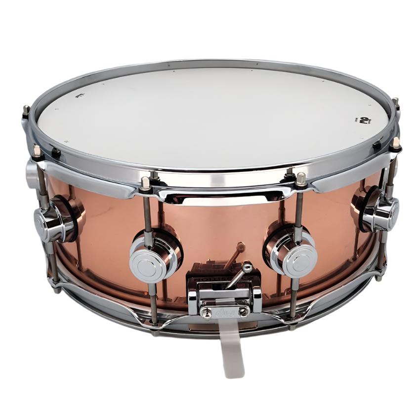 Used DW Collectors Copper Snare Drum 14x5.5 - Very Good - Drum Center Of Portsmouth