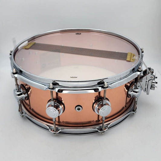 Used DW Collectors Copper Snare Drum 14x5.5 - Very Good - Drum Center Of Portsmouth
