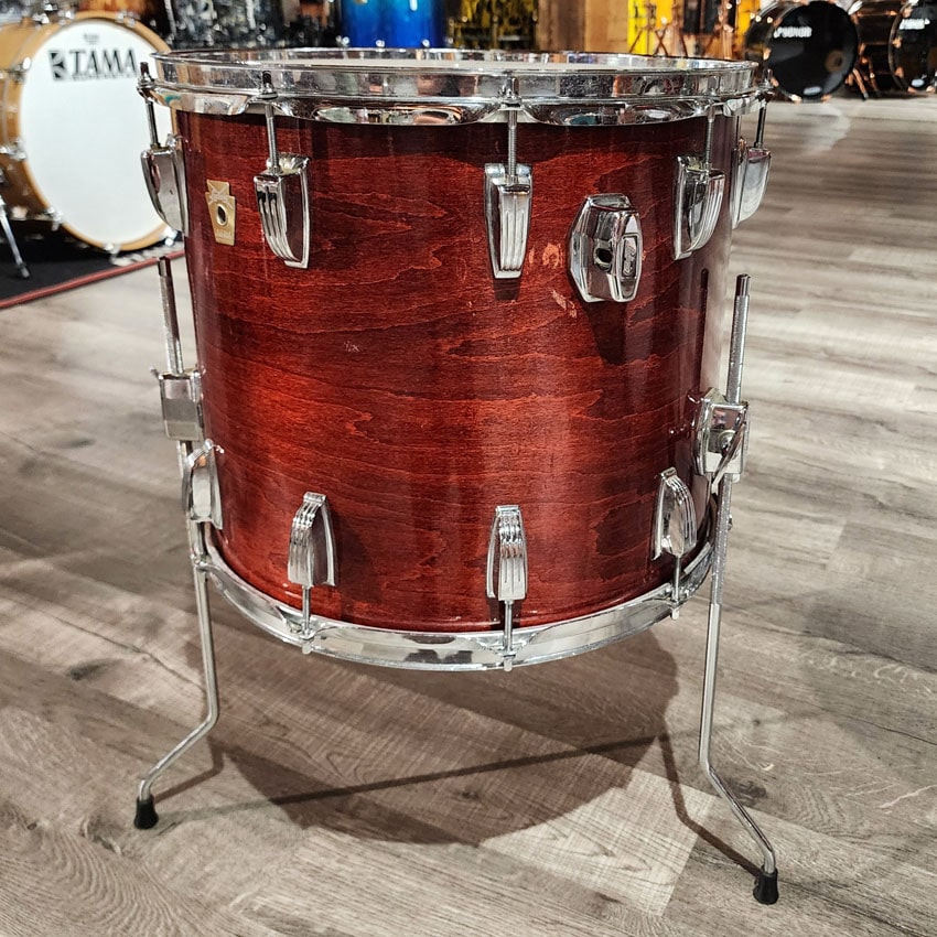 Used Ludwig Classic Maple 4pc Drum Set Cherry Stain - Fair - Drum Center Of Portsmouth