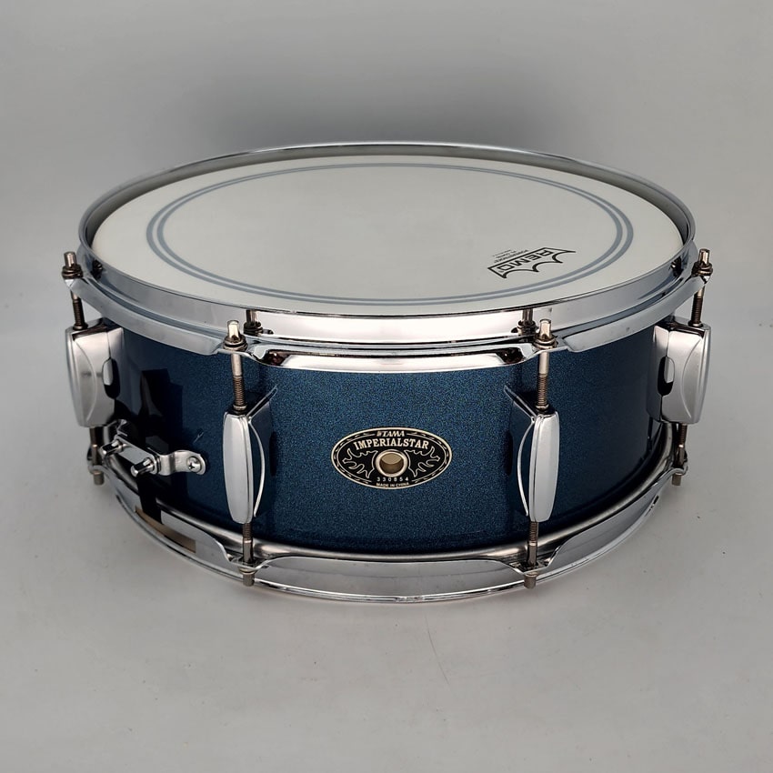 Used Tama Imperialstar Snare Drum Blue Sparkle 14x5 - Very Good - Drum Center Of Portsmouth