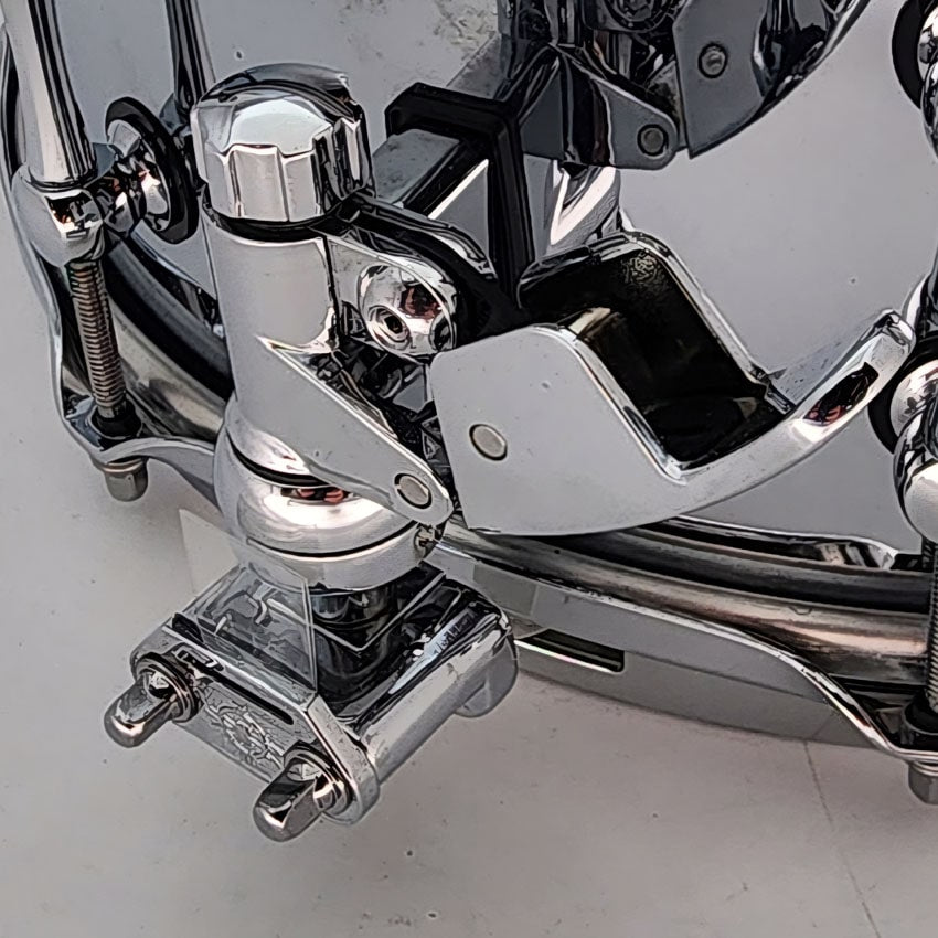 Used Ahead Chrome On Brass Snare Drum 13x6 w/Dunnett Throw-Off - Drum Center Of Portsmouth