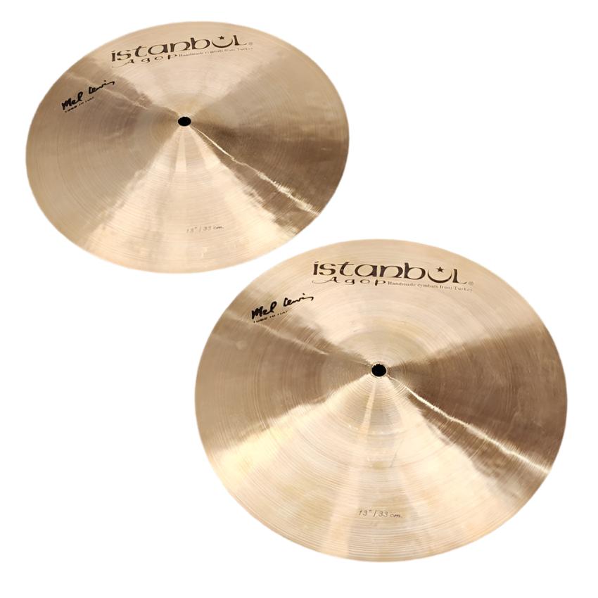 Used Istanbul Agop Mel Lewis Hi Hat Cymbals 13" 734/838 grams - Very Good - Drum Center Of Portsmouth