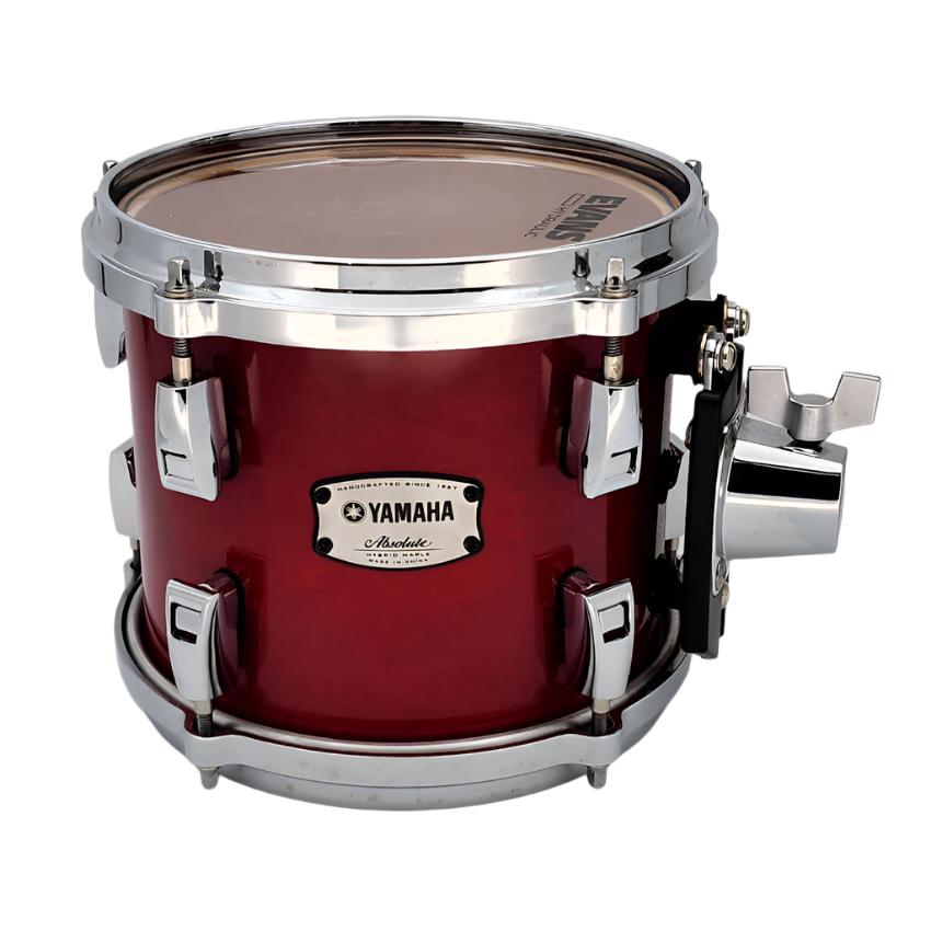 Used Yamaha Absolute Hybrid Maple Tom 8x7 Red Autumn - Good - Drum Center Of Portsmouth