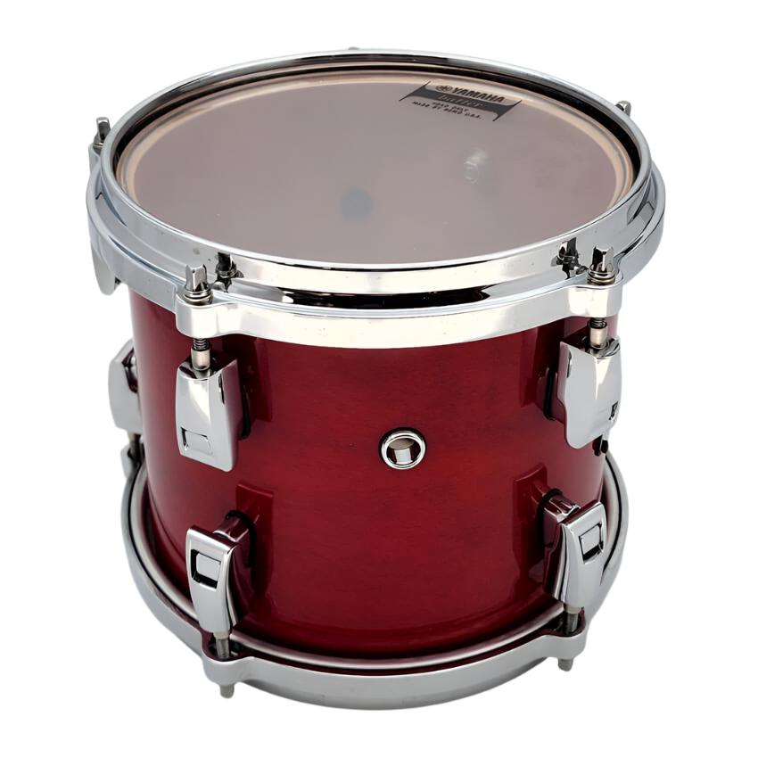 Used Yamaha Absolute Hybrid Maple Tom 8x7 Red Autumn - Good - Drum Center Of Portsmouth