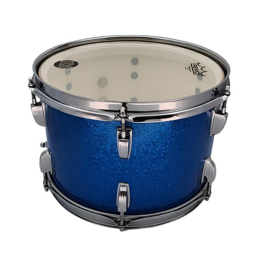 Used Vintage 1960s Ludwig Tom 12x8 Blue Sparkle - Good - Drum Center Of Portsmouth