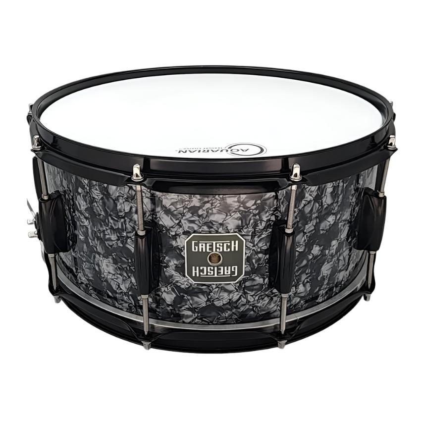 Used Gretsch Snare Drum 14x6.5 Black Pearl - Good - Drum Center Of Portsmouth